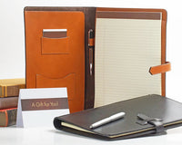 Leather Padfolio - Business Resume Folder - Boston Creative Company