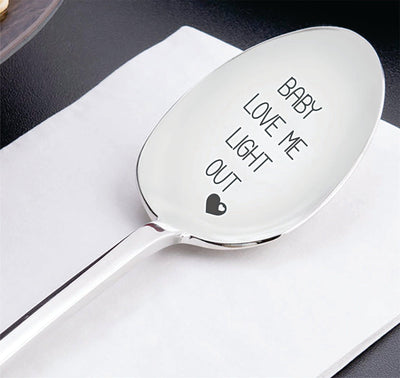 Love Engraved Spoon Gift For Wedding Anniversary - BOSTON CREATIVE COMPANY