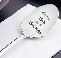 Engraved Stainless Steel Spoon-Gift for Loved Ones-Best Selling Silverware items - BOSTON CREATIVE COMPANY