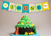 I Am One Banner Jurassic World Dinosaur Birthday Party Supplies For Kids-Wild One High Chair Banner Boy Dino Dana Backdrop-first Birthday Dino Jungle Jurrasic Garland Decoration Kit - BOSTON CREATIVE COMPANY