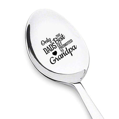 Surprise Pregnancy Announcement Engraved Spoon Gift For Grandpa - BOSTON CREATIVE COMPANY