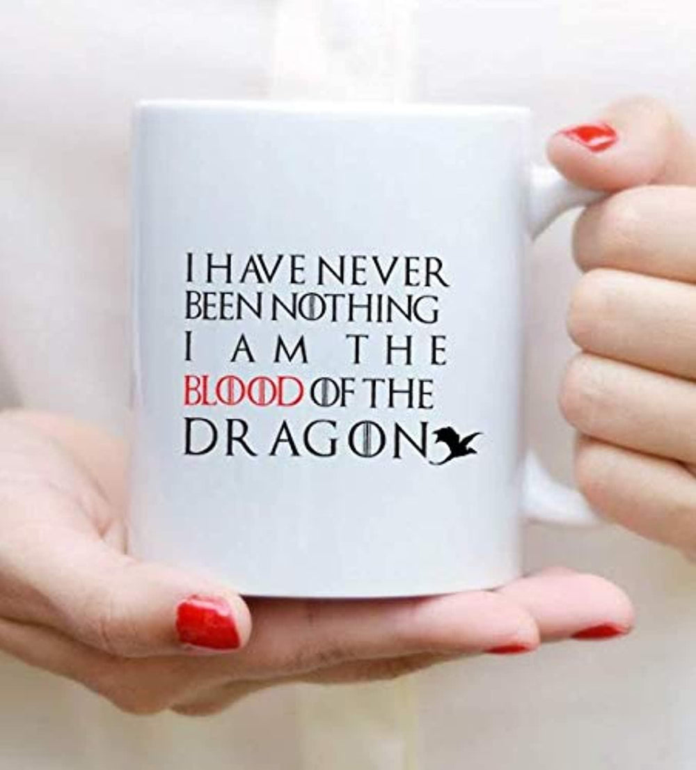 Ideas from Boston- Game of thrones mugs, Ceramic coffee Mugs I HAVE NEVER BEEN NOTHING I AM THE BLOOD OF THE DRAGON, GOT Gifts, Game of throne party decoration, Best Coffee Mugs. - BOSTON CREATIVE COMPANY