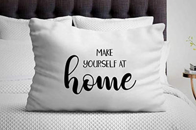 Make Yourself at Home Pillow Cover | House Warming Gift | Unique gifts - BOSTON CREATIVE COMPANY