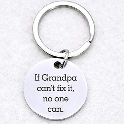 Father's Day Gift for Grandpa-Stainless Keychain Birthday Gifts for Him - BOSTON CREATIVE COMPANY