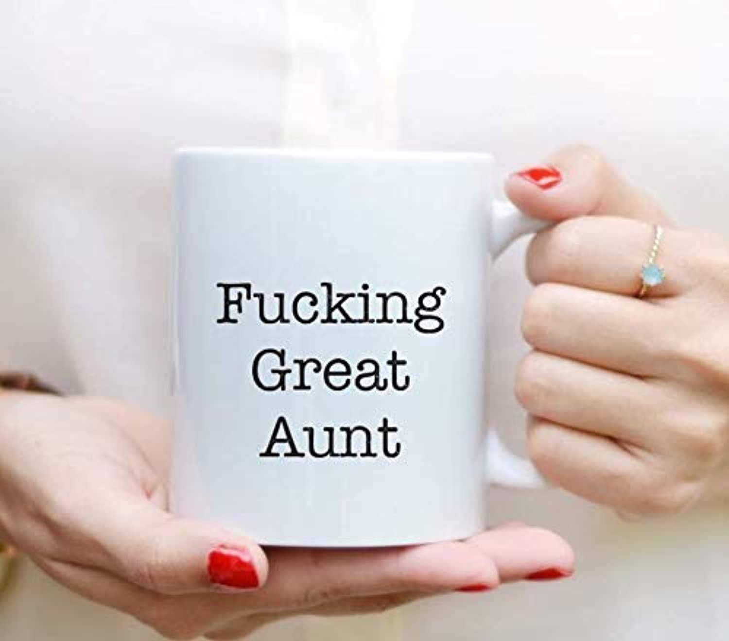 Coffee Mugs Gift For Aunt - Fucking great Aunt Mug For Birthday / Christmas   BOSTON CREATIVE COMPANY