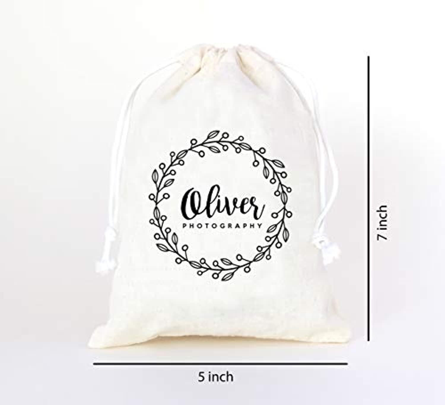 personalized logo print half round drawstring bags custom Jewelry