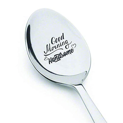 Good Morning Handsome Husband Gifts-Romantic Couple Engaged Coffee Spoon - BOSTON CREATIVE COMPANY