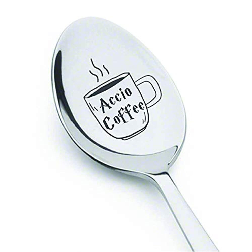 Accio Coffee Engraved Spoon | Christmas, Birthday Gift For Men Women - BOSTON CREATIVE COMPANY