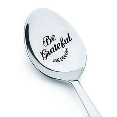 Be Grateful Engraved Spoon Gift - BOSTON CREATIVE COMPANY