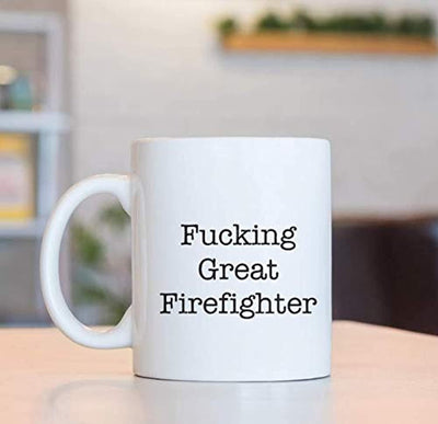 Fucking Great Firefighter Coffee Mug, Best Firefighter Him Her Coffee Cup 2020 - BOSTON CREATIVE COMPANY