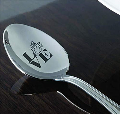 1st Year Anniversary Gifts For Her | Love Engraved Spoon Gift For Men Women - BOSTON CREATIVE COMPANY