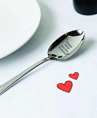 Happy Girls Are The Prettiest Engraved Spoon for Women - BOSTON CREATIVE COMPANY