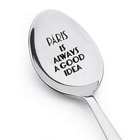Engraved Coffee or Tea Spoon Gift for Who Loves Paris - BOSTON CREATIVE COMPANY