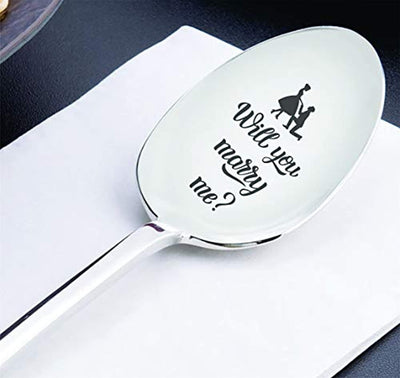 Will You Marry Me Proposal Engraved Spoon Gift For Boyfriend/Girlfriend - BOSTON CREATIVE COMPANY