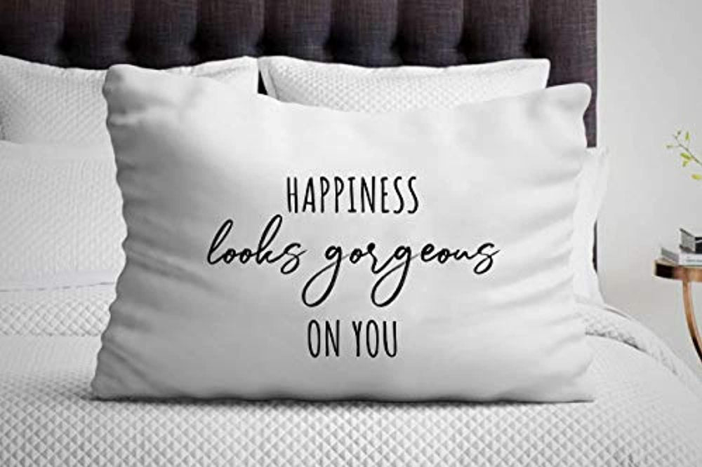 Lovable Pillow Cover Gift for Women-Unique for Girlfriend-Memorable Bridal Bedroom Decor - BOSTON CREATIVE COMPANY