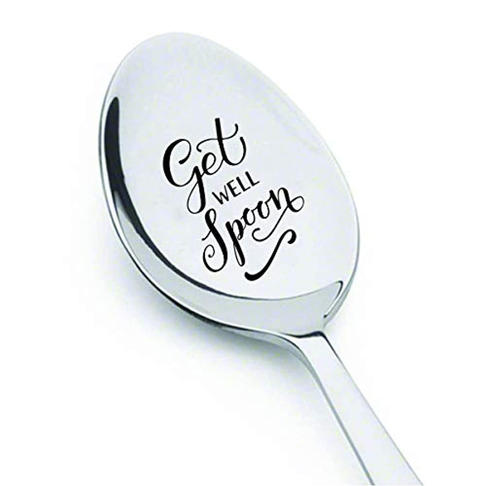 Get well Spoon Recovery Engraved Spoon For Friends - BOSTON CREATIVE COMPANY