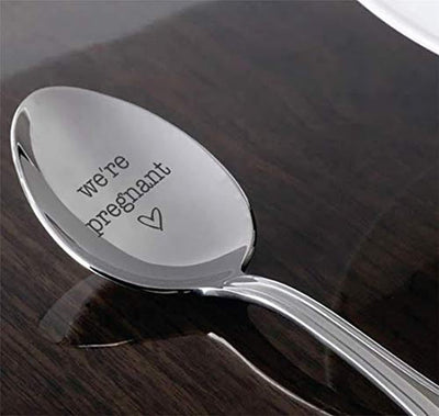 We're Pregnant Spoon Gift For Surprise Pregnancy Announcement - BOSTON CREATIVE COMPANY