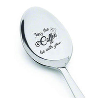 Gift for Coffee Lover-Humors Spoon Gift for Men Women-May the Coffee Be With You - BOSTON CREATIVE COMPANY