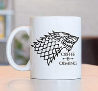 Ideas from Boston- Game of thrones winter is coming mug, Ceramic coffee Mugs COFFEE IS COMING wolf,GOT Gifts, Game of throne party decoration, Best Coffee Mugs. - BOSTON CREATIVE COMPANY