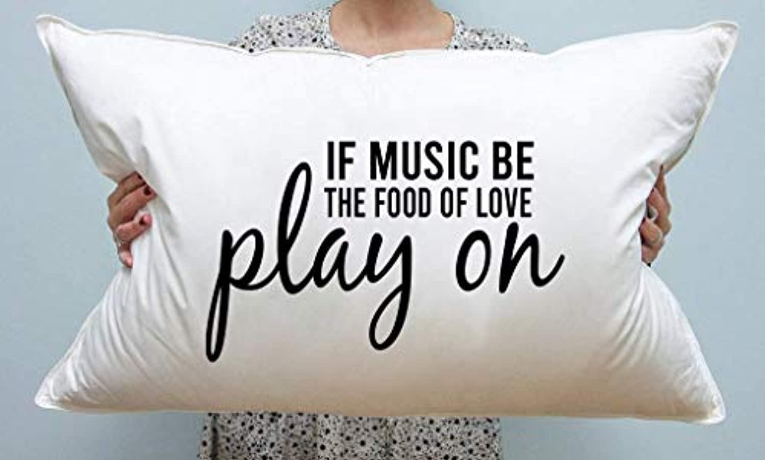 Inspirational Quote Pillow Covers for Music Lovers Loving Gifts for Teenager Boys and Girls Best Birthday and Valentine Romantic Gifts for Him and