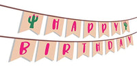 Ideas from Boston-Fiesta Birthday Party Banner Decoration, Taco party decorations, Sign for Mexican Fiesta Themed Birthday party supplies, Cactus Garland Fiesta HappyBirthday Shower - BOSTON CREATIVE COMPANY