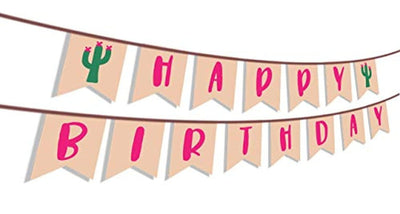 Ideas from Boston-Fiesta Birthday Party Banner Decoration, Taco party decorations, Sign for Mexican Fiesta Themed Birthday party supplies, Cactus Garland Fiesta HappyBirthday Shower - BOSTON CREATIVE COMPANY