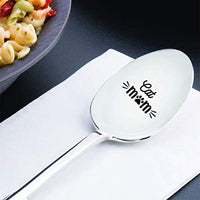 Funny gifts for mom Mothers day gifts Stainless steel spoons Gag gifts Engraved spoon Cat mom Gift for mom Teaspoon Anniversary gifts for mom Funny Spoon Mothers Day Gift - BOSTON CREATIVE COMPANY