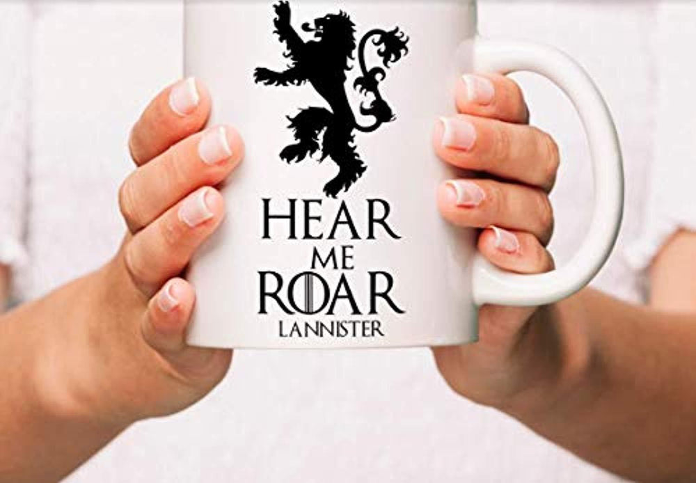 GOT Lovers Gift Ideas 2019 - Hear Me Roar Lannister Coffee Mugs - BOSTON CREATIVE COMPANY