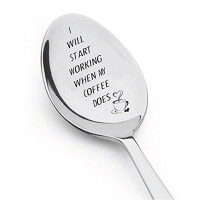 My Coffee Does - Coffee Spoon - Stainless Steel Coffee Spoon - Tablespoon - BOSTON CREATIVE COMPANY