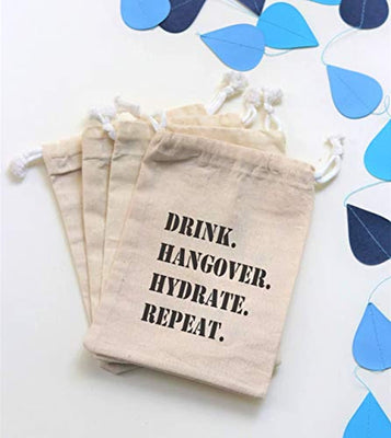 Funny Bachelorette Party Favor Bag - Hangover Survival kit - BOSTON CREATIVE COMPANY