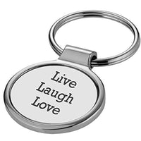 Live Laugh Love Motivational Keychain Gift for Sister or Brother - BOSTON CREATIVE COMPANY
