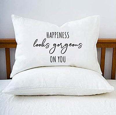 Lovable Pillow Cover Gift for Women-Unique for Girlfriend-Memorable Bridal Bedroom Decor - BOSTON CREATIVE COMPANY