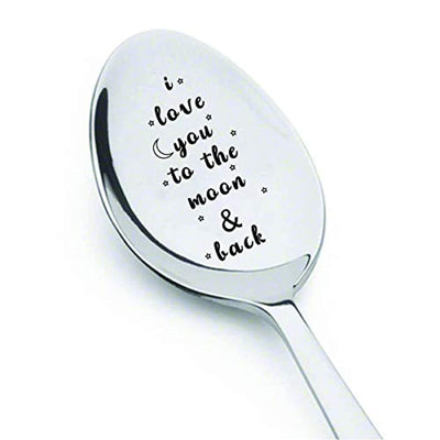I Love You To The Moon And Back-Valentine Couple Spoon Gift for Him Her - BOSTON CREATIVE COMPANY