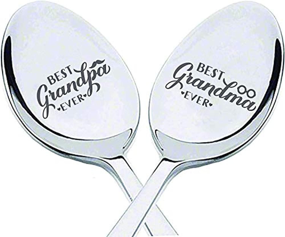Best Grandparent Engraved Spoon Gift For Birthday/Christmas/Thanksgiving From Grandchildren - BOSTON CREATIVE COMPANY