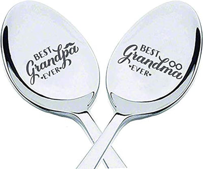 Best Grandparent Engraved Spoon Gift For Birthday/Christmas/Thanksgiving From Grandchildren - BOSTON CREATIVE COMPANY