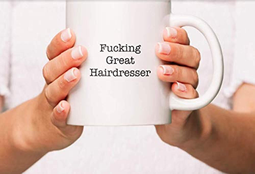 Best Gift For Hair Dresser -  Fucking Great Hair Dresser Ceramic Coffee Mugs - BOSTON CREATIVE COMPANY