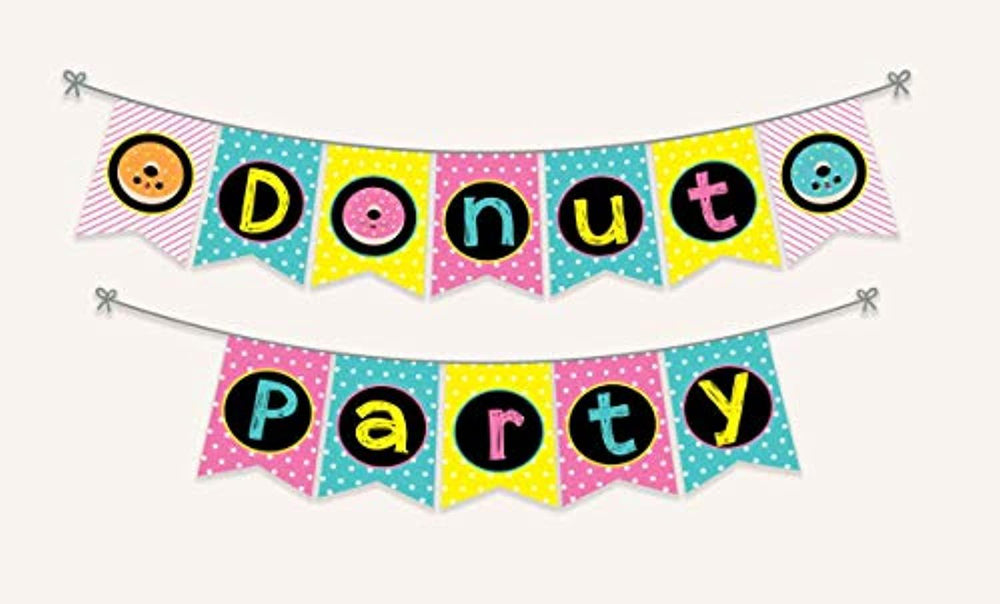 Ideas from Boston-Donut Happy Birthday Banner cutout backdrop, Donut theme birthday party supplies , Donut Birthday Party Decorations Kit, Donut Grow Up Banner, Donut Party Supplies and Decorations, Kids Birthday Party Decoration Supplies. - BOSTON CREATIVE COMPANY