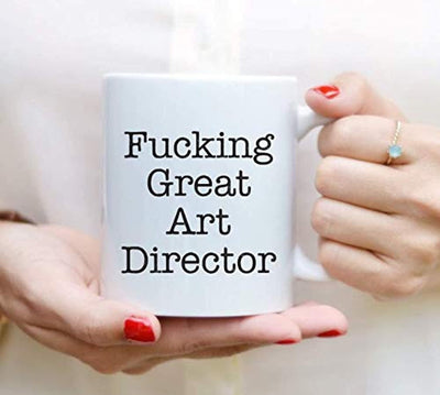 Funny Coffee Mugs Gift For Art Director - FUCKING GREAT ART DIRECTOR - BOSTON CREATIVE COMPANY