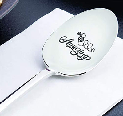 Teenager Birthday Gift Ideas Bee Amazing Engraved Spoon Gift For Boy Or Girl - BOSTON CREATIVE COMPANY