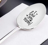 I Love You Mom Engraved Spoon - BOSTON CREATIVE COMPANY