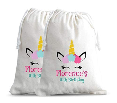 Unicorn| Favor Bags| Kids Birthday Custom Party Bags |Party favors for kids. - BOSTON CREATIVE COMPANY