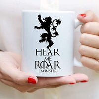 Ideas from Boston- Game of thrones mugs, Ceramic coffee Mugs HEAR ME ROAR LANNISTER, GOT Gifts, Game of throne party decoration, Best Coffee Mugs. - BOSTON CREATIVE COMPANY
