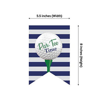 Par-Tee Time Birthday or Retirement Party Decorations Golf Birthday Party Bunting Banner Golf Party Decorations Happy Birthday banner Golf bunting - BOSTON CREATIVE COMPANY