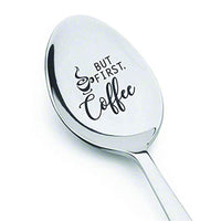 Coffee Lovers Engraved Spoon Gift For Dad/Mom - BOSTON CREATIVE COMPANY