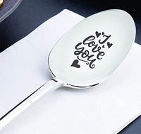 I Love You Romantic Coffee Lover Spoon Gift-Valentine's Day Anniversary Gift Ideas for Couples - BOSTON CREATIVE COMPANY