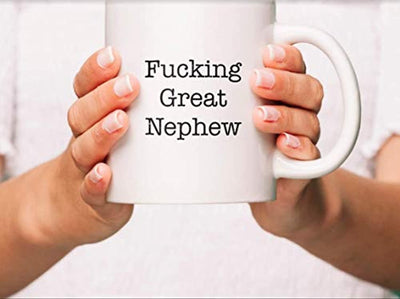 Ideas from Boston- FUCKING GREAT NEPHEW MUG, Gifts for nephew, Gift For Sister Brother, Funny proposals, mugs for family, Ceramic coffee mugs for nephew - BOSTON CREATIVE COMPANY