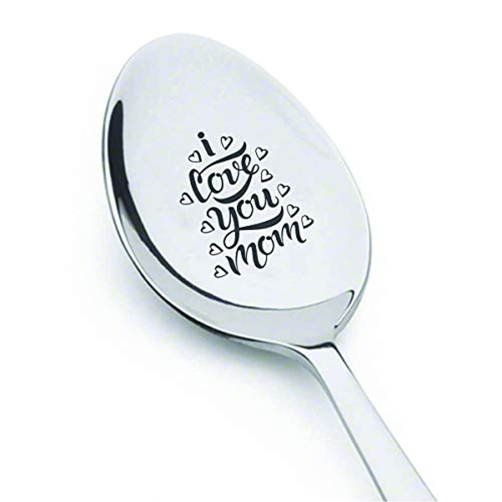 Mother's Day Gift from Daughter Son for Her Birthday/Thanksgiving-I Love You Mom Spoon - BOSTON CREATIVE COMPANY