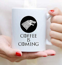 Ideas from Boston- Game of thrones winter is coming mugs, Ceramic coffee Mugs COFFEE IS COMING, GOT Gifts, Game of throne party decoration, Best Coffee Mugs. - BOSTON CREATIVE COMPANY