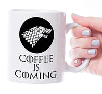 Ideas from Boston- Game of thrones winter is coming mugs, Ceramic coffee Mugs COFFEE IS COMING, GOT Gifts, Game of throne party decoration, Best Coffee Mugs. - BOSTON CREATIVE COMPANY