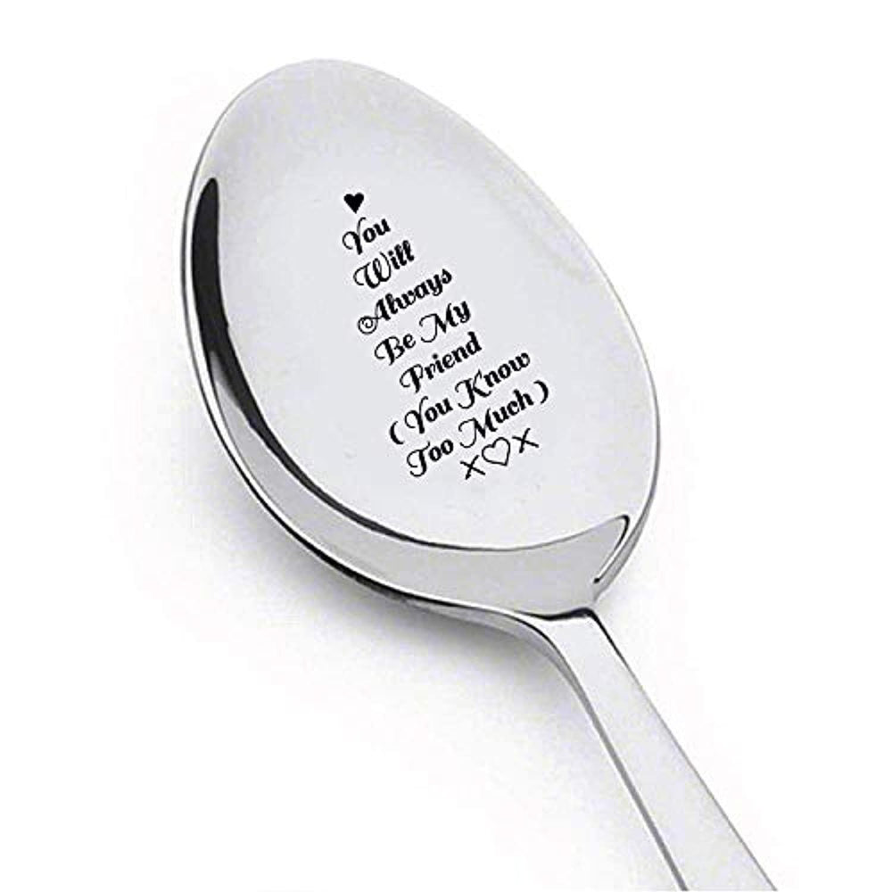 Friendship Day - Engraved Coffee Spoon Gift For BFF - BOSTON CREATIVE COMPANY